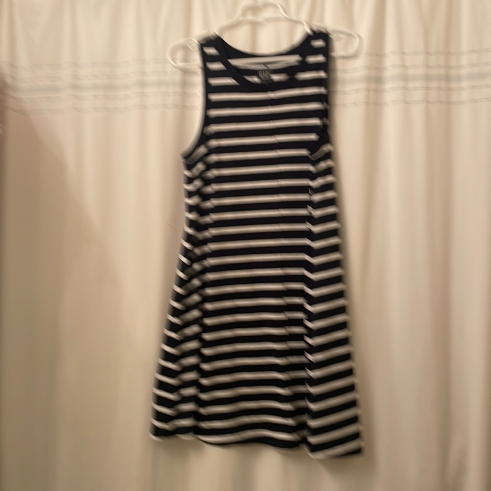 Gap navy striped medium casual dress (gently worn)